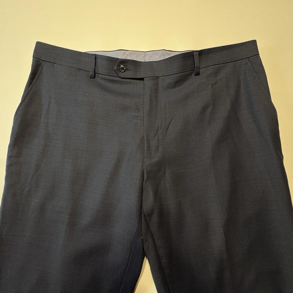 Tommy Hilfiger Men's Navy Wool Blend Dress Pants 38x32 - Picture 2 of 9
